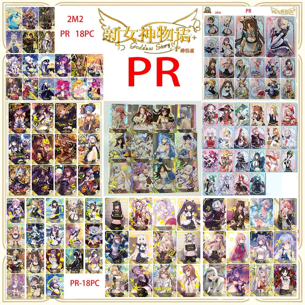 Anime Goddess Story 2M 5M 10M PR Collection Sexy Boy Game Model Toy Collectible Card Christmas Birthday Gift Big Winner Bag