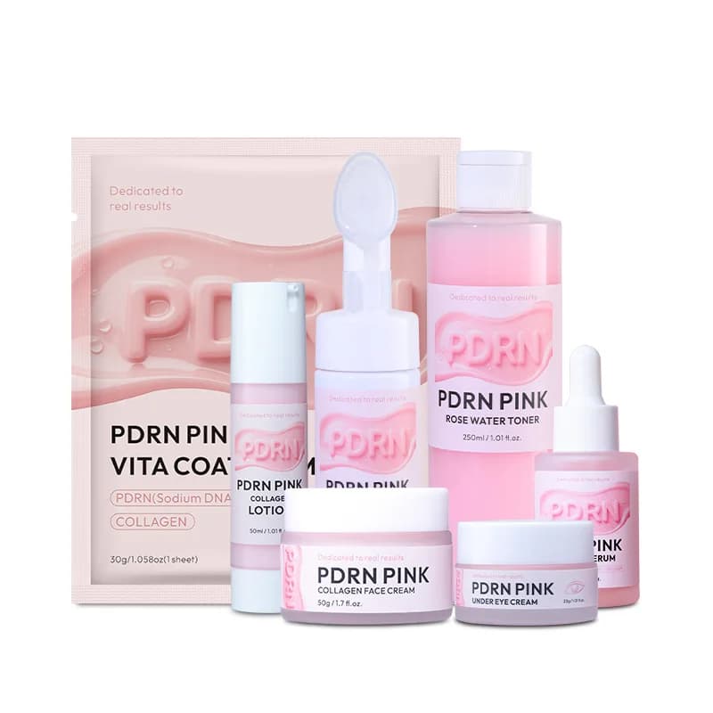 Skincare Set for Salmon Collagen - Potential Collagen and Vitamin B12 for Deep Hydration and Rejuvenation, Ideal for Female Skin Daily Care