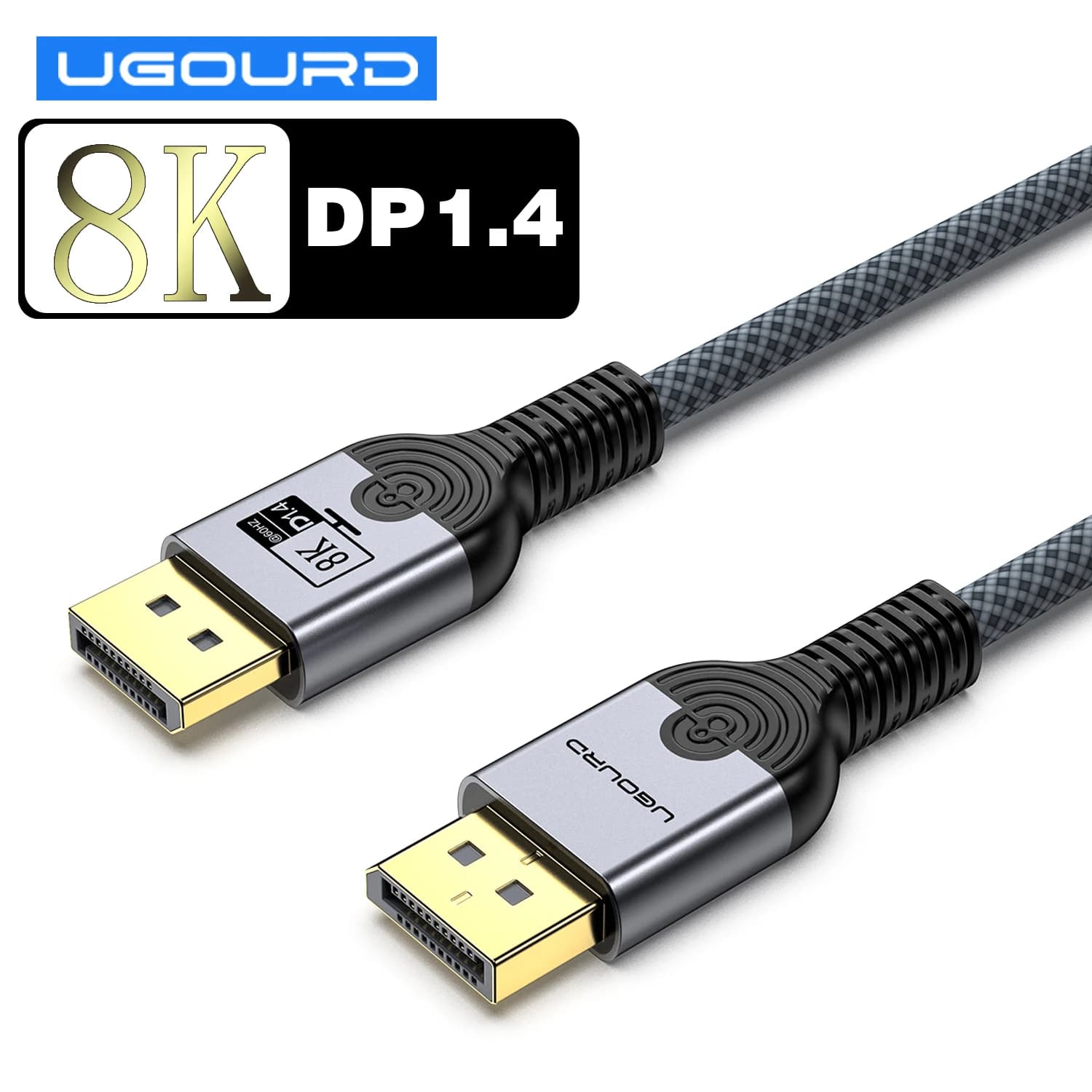UGOURD DP1.4 Cable 8K 60HZ DP 1.4 1.2 Cable 4K 120HZ 144HZ UHD Ultra High Definition Video Displayport Cable 3m 5m for Projector