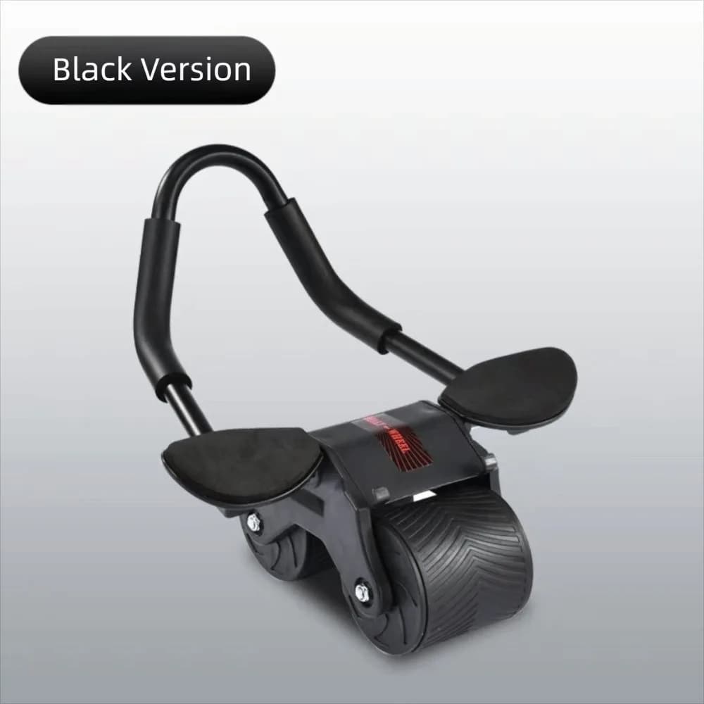 Steel ABS Automatic Rebound Ab Roller Wheel Knee Mat Silent Abdominal Wheel Elbow Support Portable Core Trainer Fat Burning