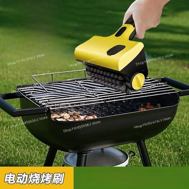 Spazzola Elettrica Senza Fili per Pulizia di Barbecue, Piastrelle, Vasca e Bagno