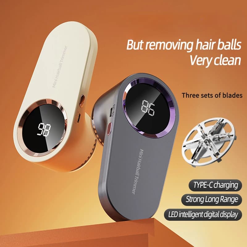 USB Rechargeable Lint Remover with Digital Display, Shaver, De-balling Machine, Fabric Shaver for Trimming Pills on Clothes