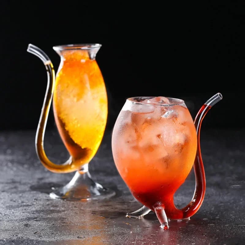 Tazza da vampiro di Halloween Tazza da cocktail Stampo per tubo creativo Cocktail molecolare Tazza da champagne Tazza da cocktail da bar