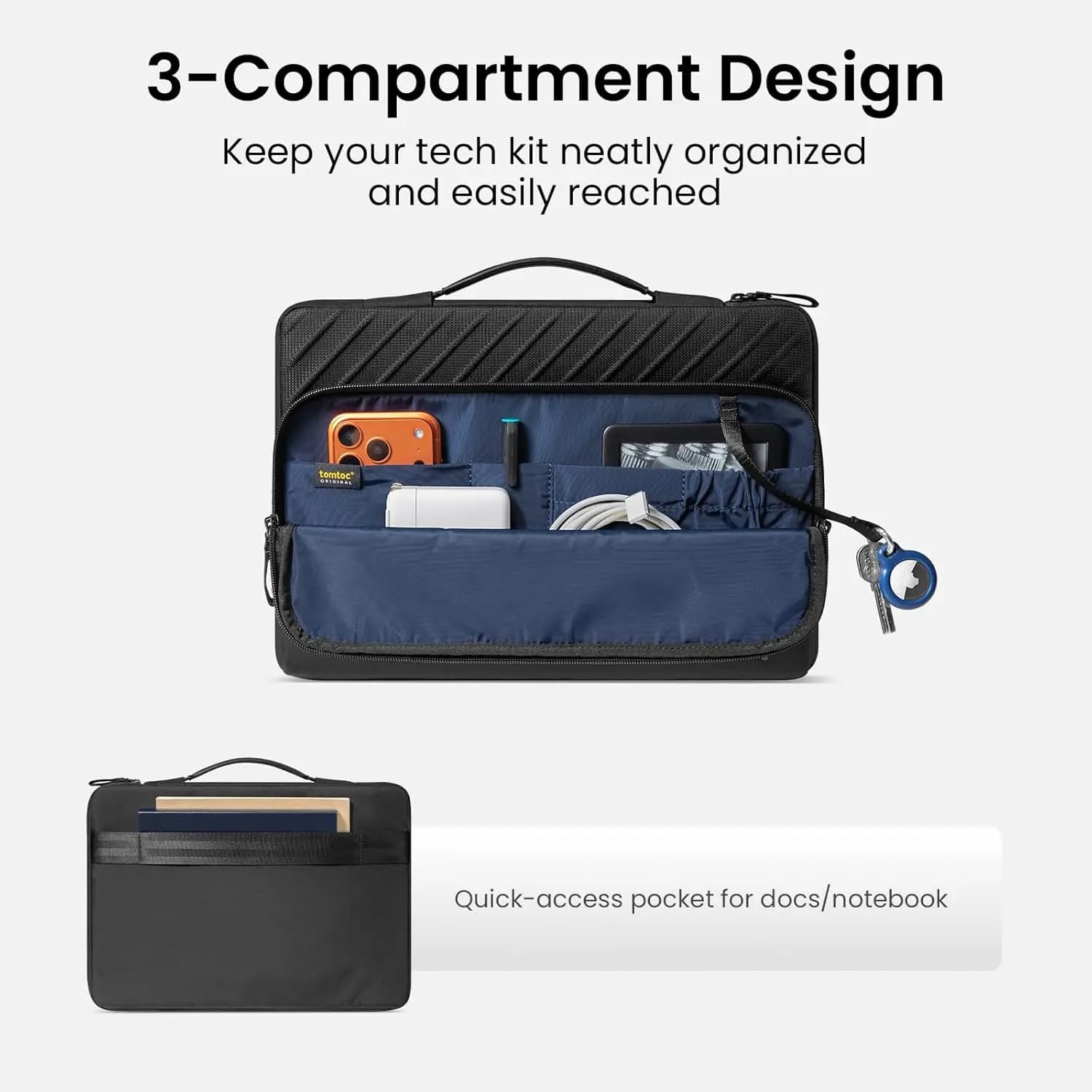 Custodia per Laptop da 13 Pollici per MacBook Air 2025 13 Pollici M4/A3240 M3/A3113 M2/A2681 M1, Borsa Protettiva per il Trasporto del MacBook Air