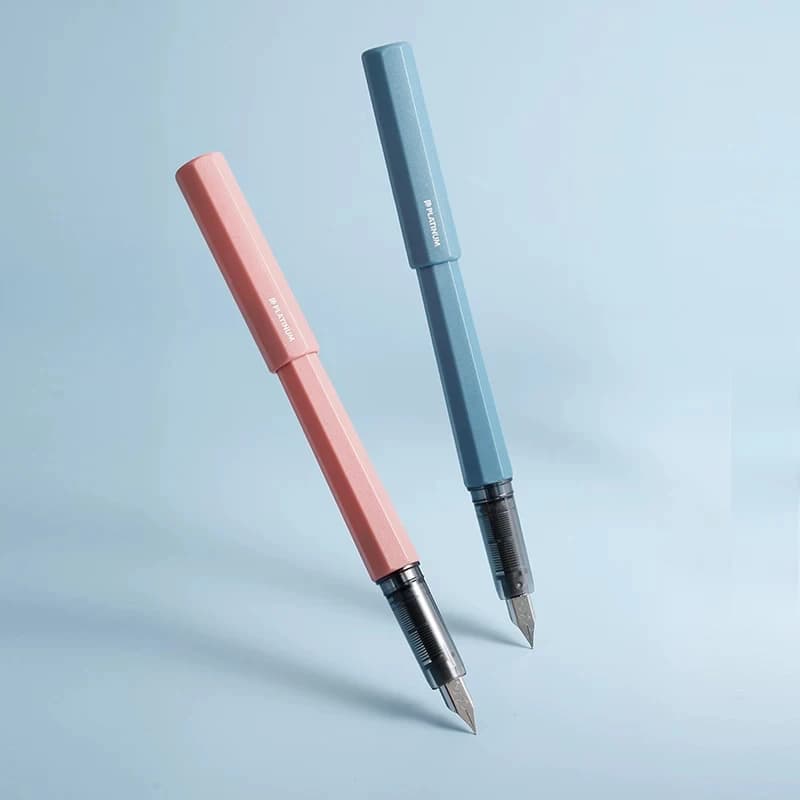 Platinum PQ-200 Little Meteor Fountain Pen Macaron Color Student Calligraphy Pen Refillable Cartridge Gift Pen