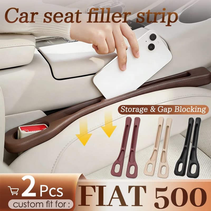 Auto seat leak proof strip for FIAT 500 Car Seat Gap Filler Strip Soft Fit Crevice Car Interior Storage Organizer Plug and Play