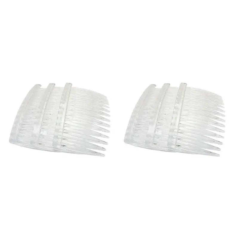 TEXU 40 X Transparent Color Plastic Hair Clips Side Combs Pin Barrettes 70X40mm