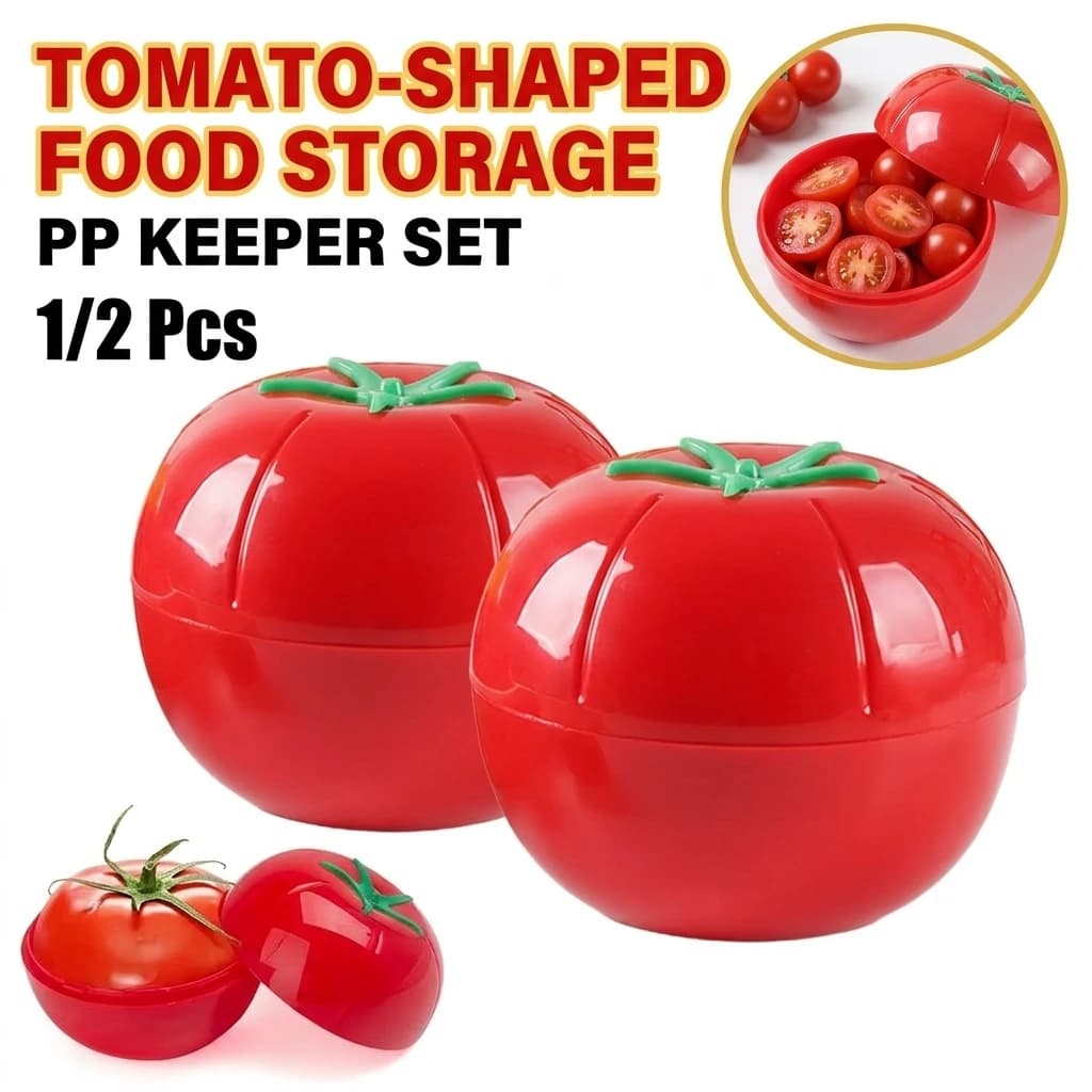 1/2Pcs Creative Kitchen Refrigerator Vegetable Fruits Crisper Containers Onion Avocado Tomatoes Lemon Fresh Storage Box