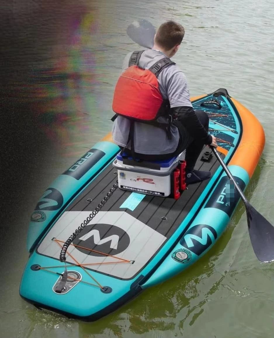 Tavola da Paddle per Pesca 335*120cm, Kayak Gonfiabile per 2 Persone, Canoa da Pesca Cinese