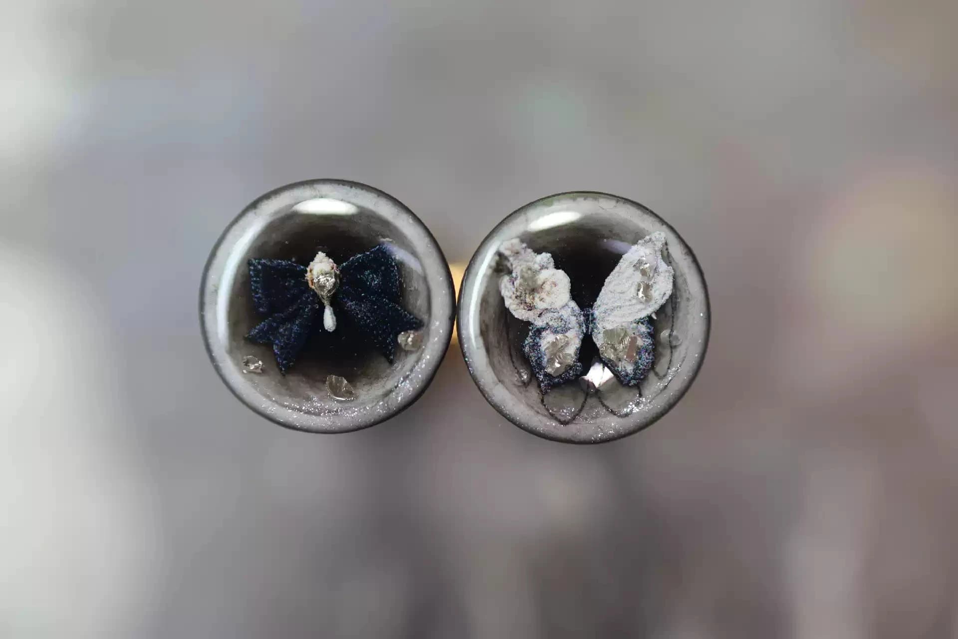 Accessori per Bambole Blythe Dula Fatti a Mano 2026, Occhi Tridimensionali con Incisione a Mano in Colla, Farfalla Nera Magnetica