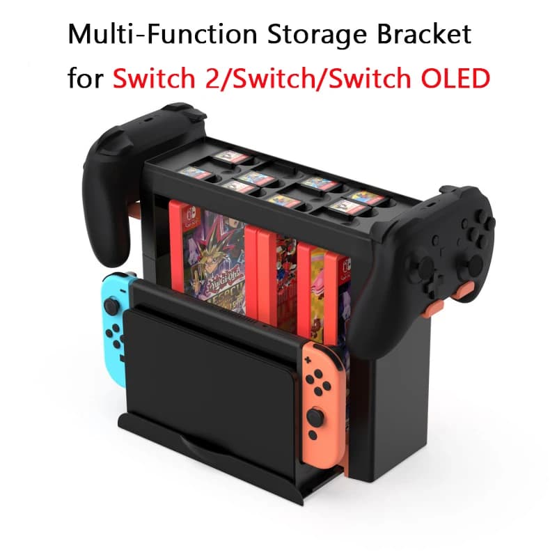 Per supporto da gioco Switch 2, torre di archiviazione di giochi per accessori per rack per dischi di gioco per stazione dock di ricarica OLED Switch/Switch