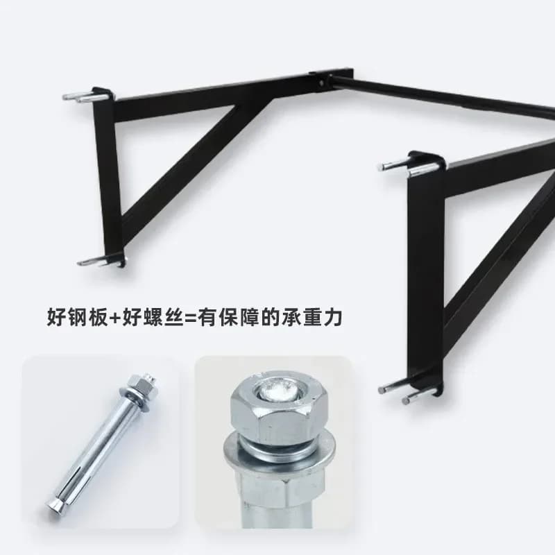 Horizontal wall bar for domestic use Pull-up for adult wall