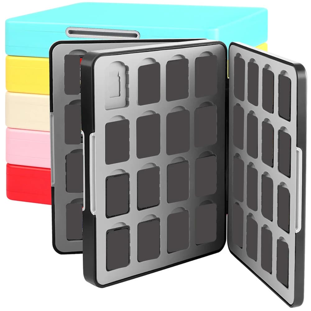 Custodia per carte da gioco 32 in 1 per Nintendo Switch 2 Custodia protettiva per carte da gioco da viaggio 2025/OLED/Lite