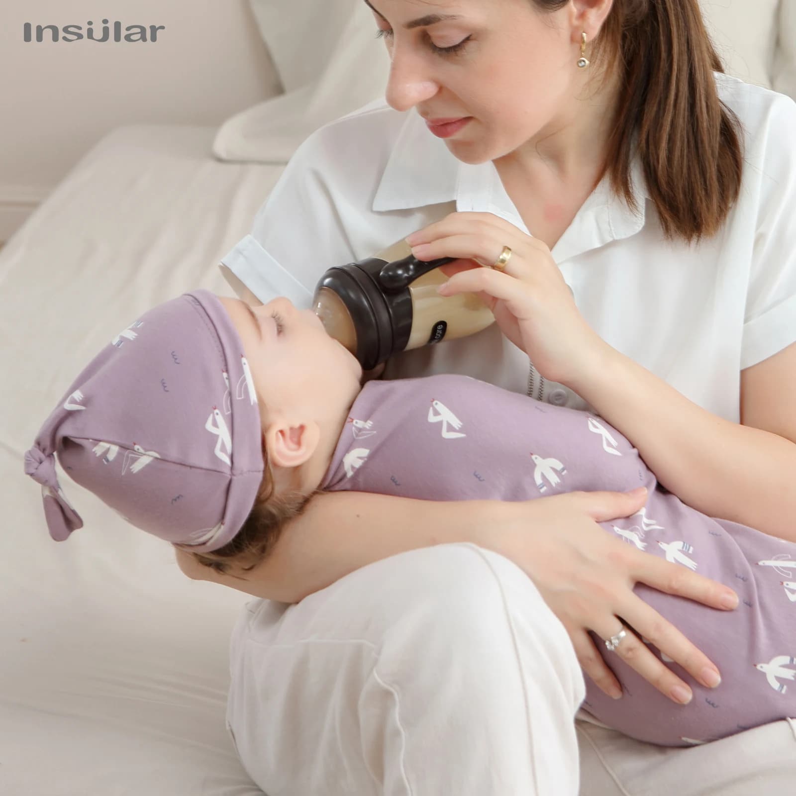 Children's sleeping bags with newborn hood Cocoon Swaddle Wrap cotton bag 0-12 months covered for children wrapping band for sleeping