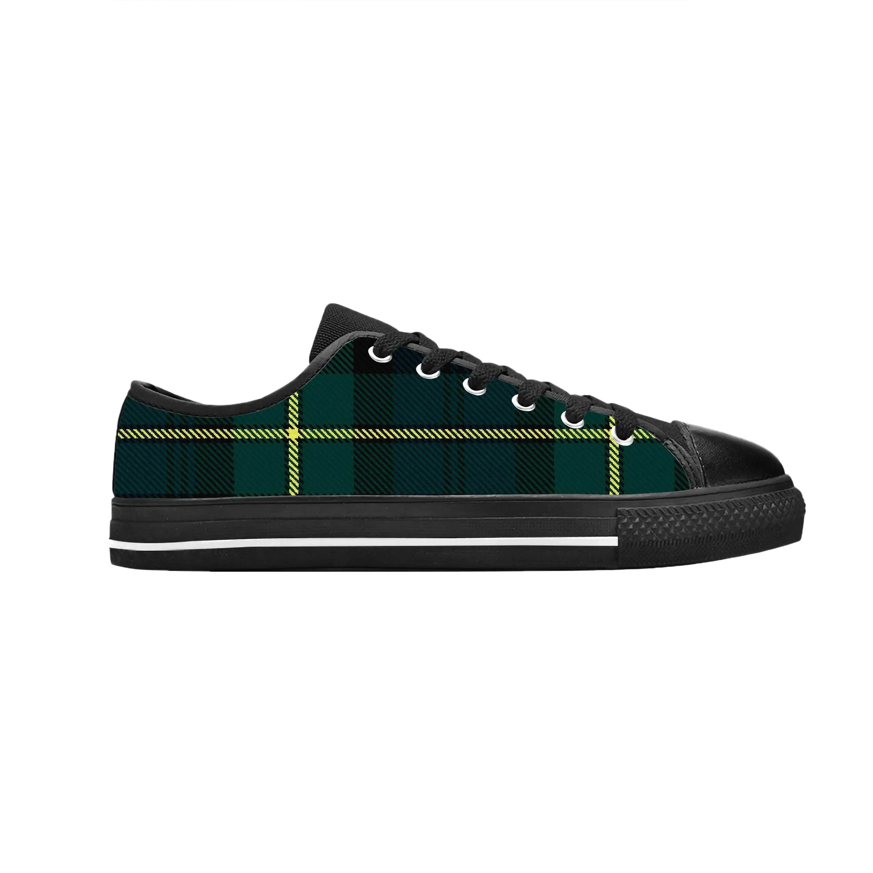 Scarpe Casual in Tessuto Tartan Plaid del Clan Gordon Stewart, Sneakers Basse Comode e Traspiranti con Stampa 3D per Uomo e Donna