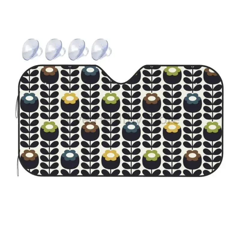 Personalizzato Orla Kiely Modello Parabrezza Parasole Pieghevole Parabrezza Anteriore Parasole Protezione Blocchi Raggi UV Visiera Parasole Riflettente