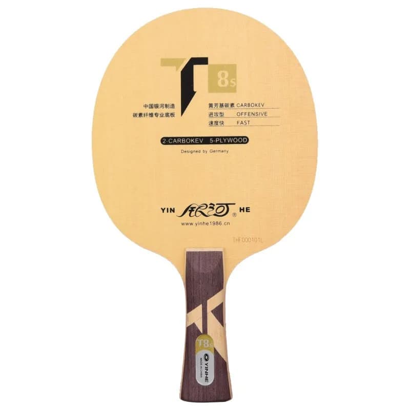Original ping pong blade yinhe Galaxy T-8S (T8s, 5 wood + 2 carbokev) Ping pong racket base Raquete De Ping Pong
