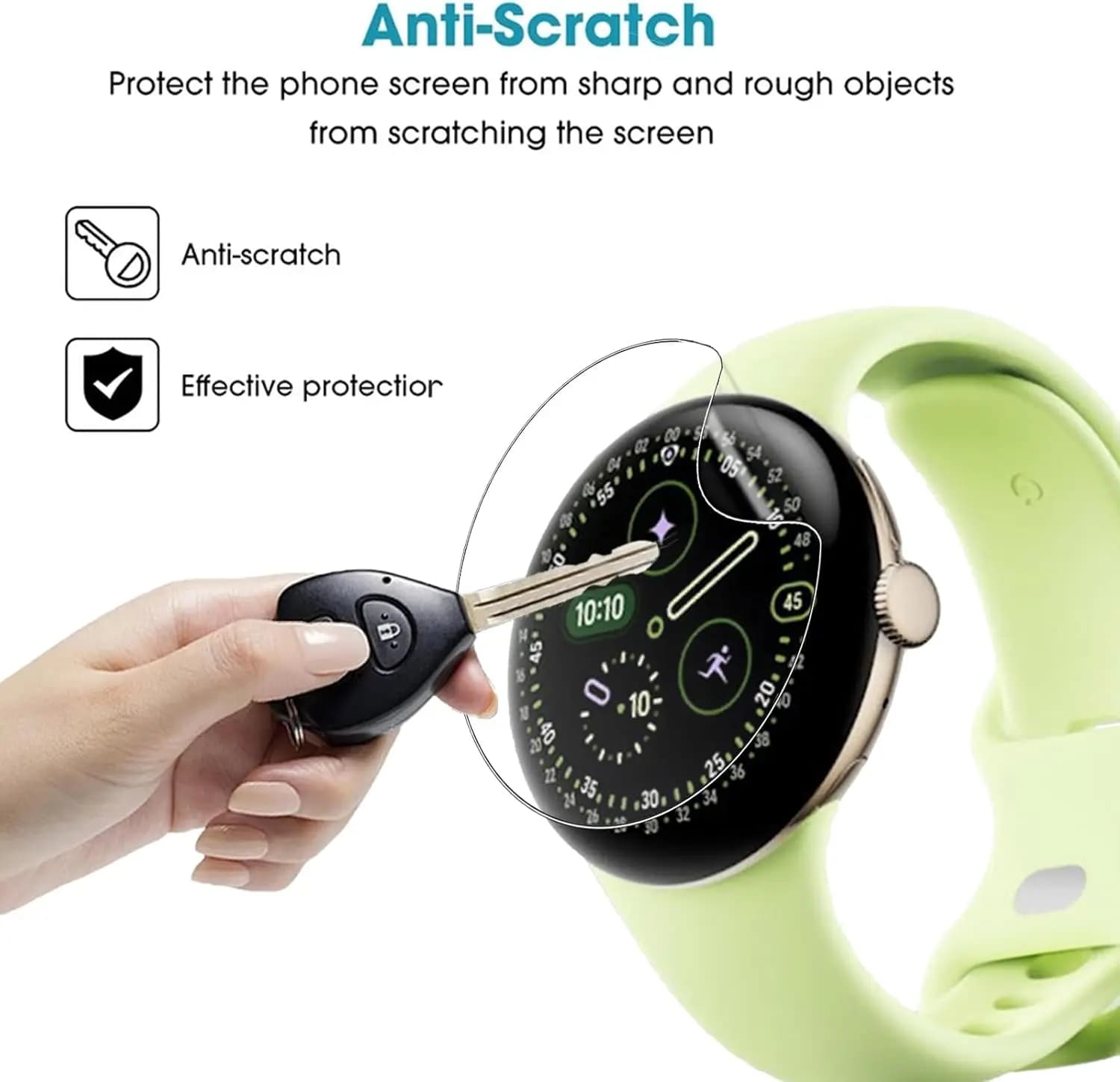 3 pezzi HD Clea pellicola protettiva per Google Pixel Watch 4 45mm 41mm protezione schermo idrogel antigraffio accessori per orologi intelligenti