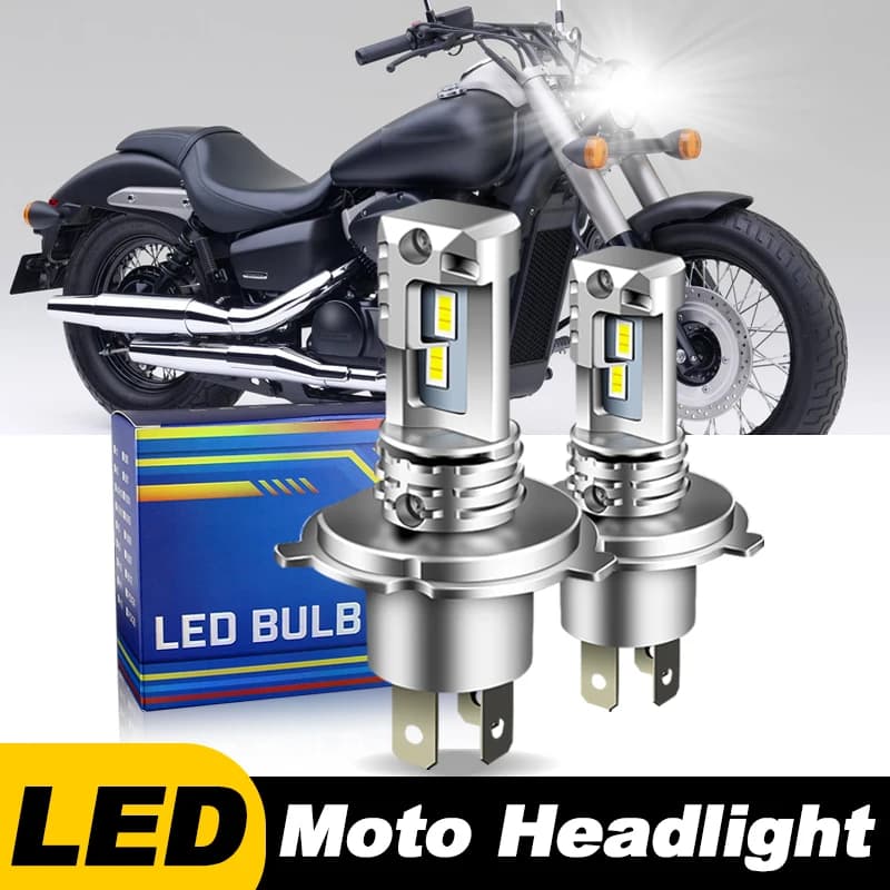 1pc/2Pcs Fari Moto Per Honda Shadow 500 600 700 750 800 1100 Super Luminoso 12000lm H4 HS1 Faro Hi/Low Beam Lampadine