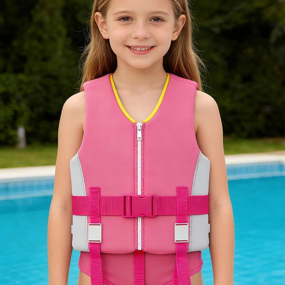 Toddler Swim Vest Kayak Life Vest Kids Floaties, Boys Girls Life Jacket for Pool Beach, Buoyancy Vest Fits 2-12 Years 22-77 lbs