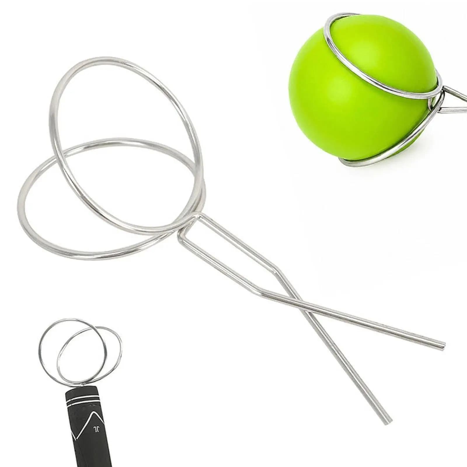 Golfs Ball Retriever Father's Day Gift from Kids Catcher Silver Pick up Clip Metal