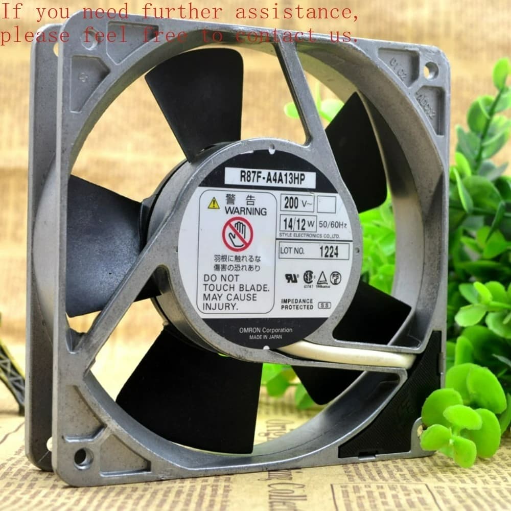 PER OMRON Omron R87F-A4A13HP AC200V 14/12W 120*120*25MM ventola con telaio in alluminio