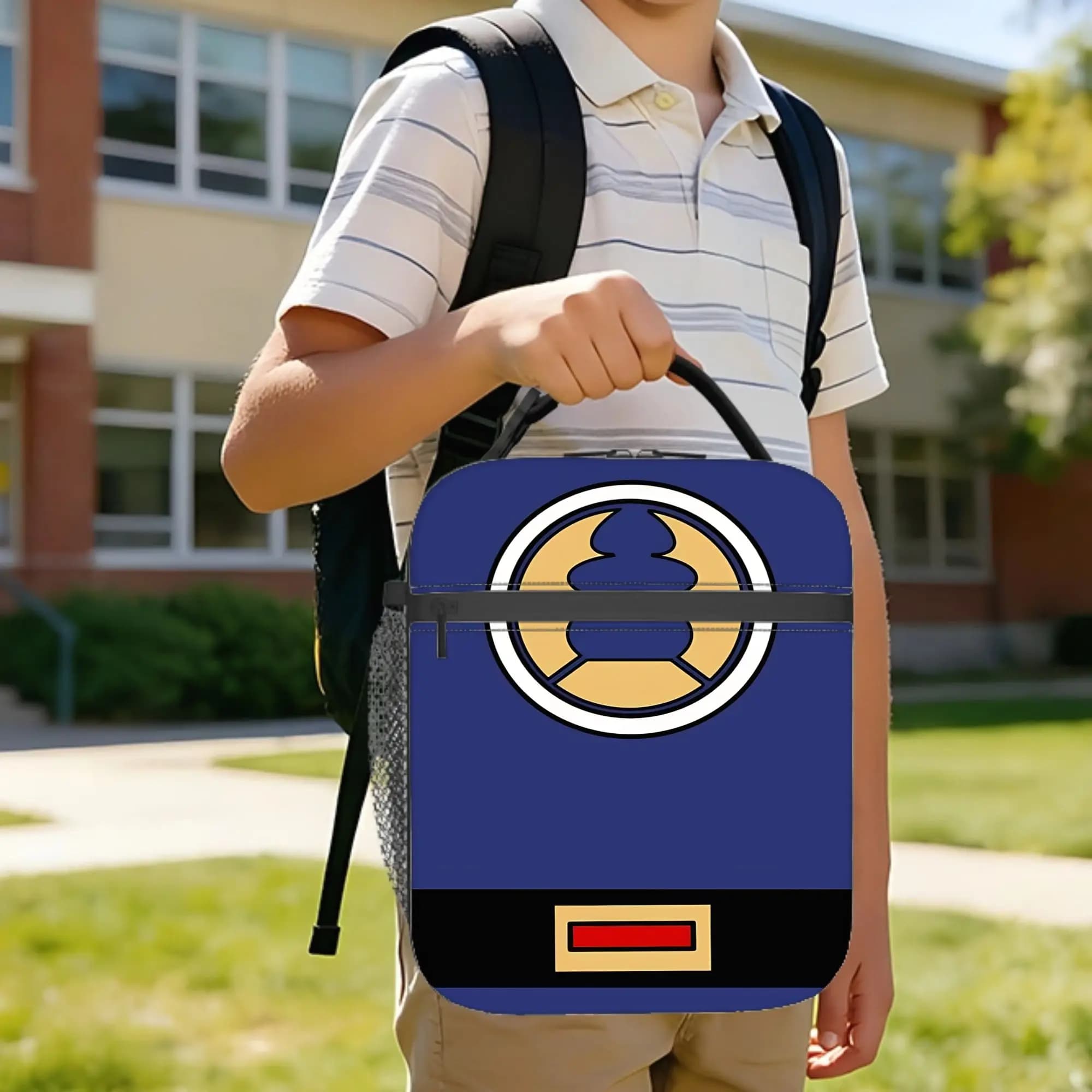 Storm Ninja Navy Power Rangers Insulated Lunch Bags Large Meal Container Thermal Bag Tote Lunch Box Beach Picnic Men Women