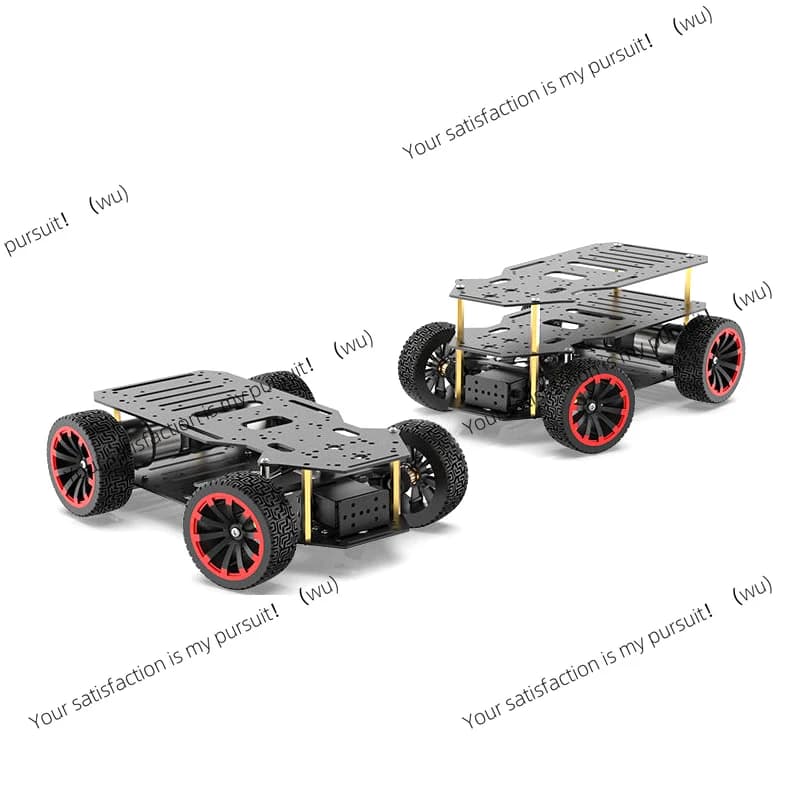 5KG Loading Ackerman Robot Car Chassis Encoder Front Wheel Motor RC Steering Tank for Arduino for Raspberry Pi Programmable Auto Kit