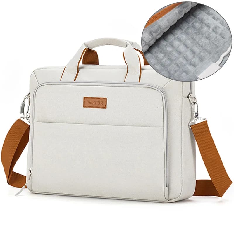 Borsa Messenger per Laptop da 14-15,6 Pollici per Uomo e Donna, Valigetta Impermeabile Antifurto per Affari, Borsa a Tracolla per Pendolari, Borsa da Lavoro
