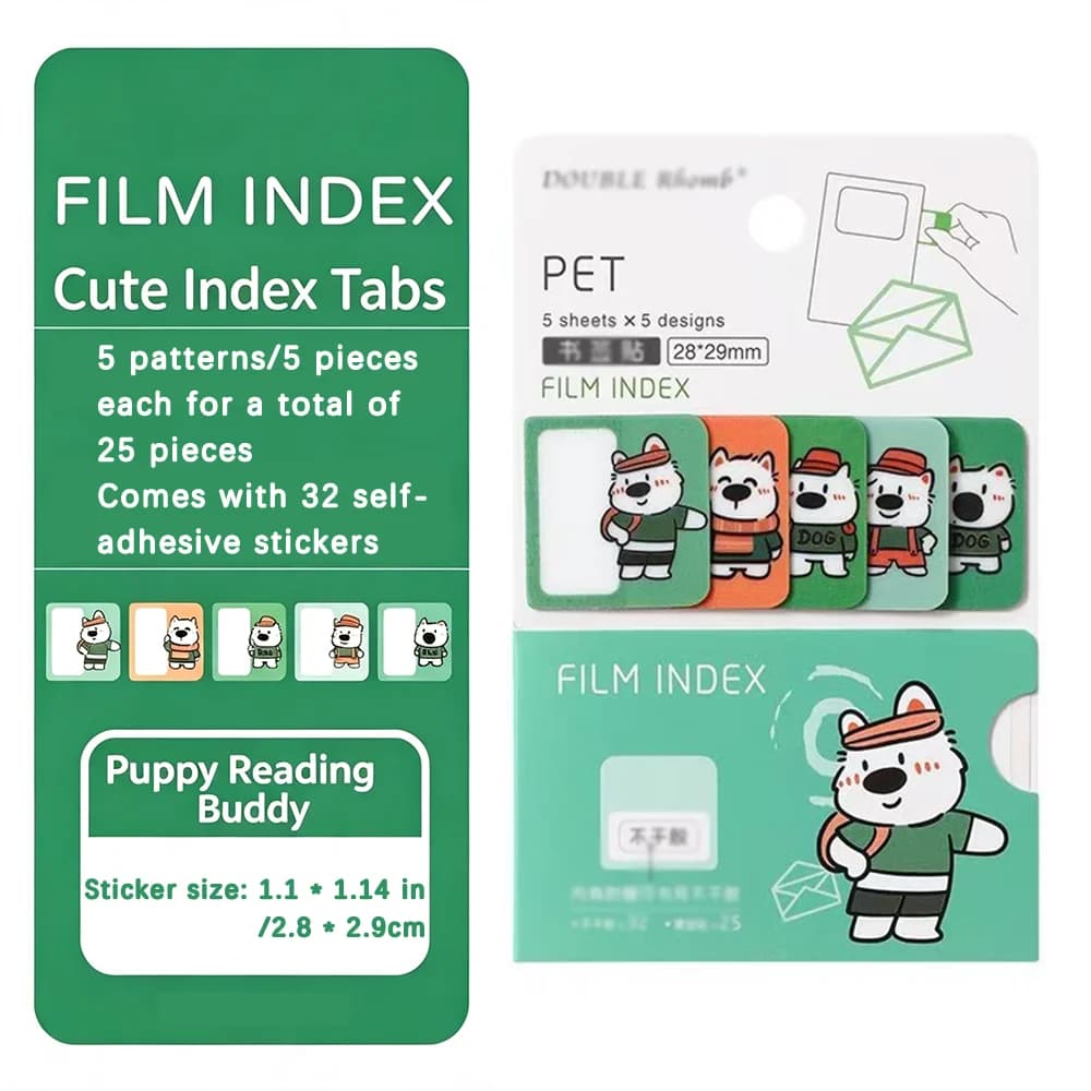 Office classification sticky notes, tag index, waterproof cute name stickers, adhesive label stickers