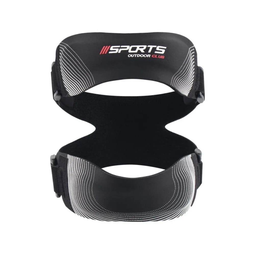 Supporto per Ginocchio Regolabile con Doppie Cuscinette in Silicone, Fascia di Supporto per Tendini Pressurizzata, Ergonomica e Confortevole