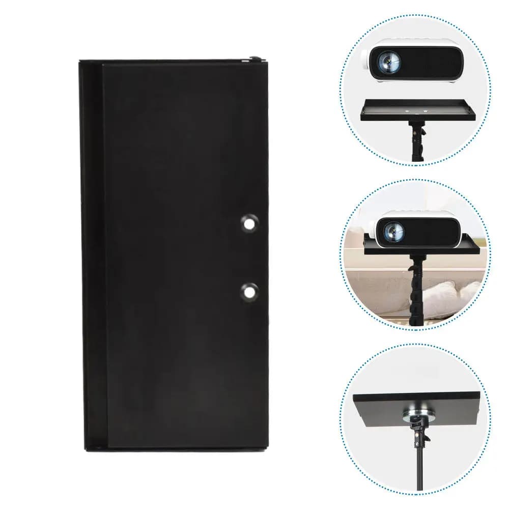 Supporto Portatile in Metallo per Proiettore, Treppiede per Laptop, Supporto da Pavimento per Proiettore, Vassoio Accessorio per Dispositivi Video