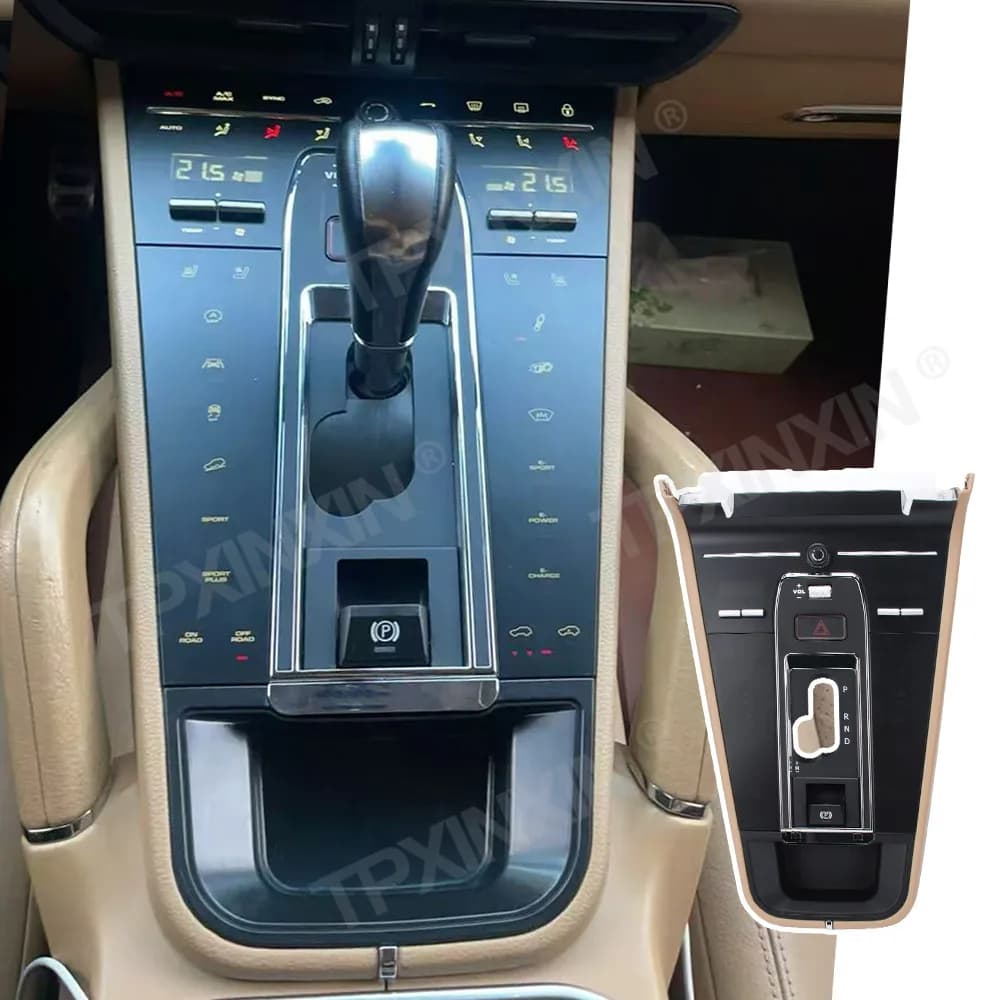 For Porsche Cayenne 2010~2017 Full Touch Panel Saddle Modification Center Console Armrest with Smart Touch Control