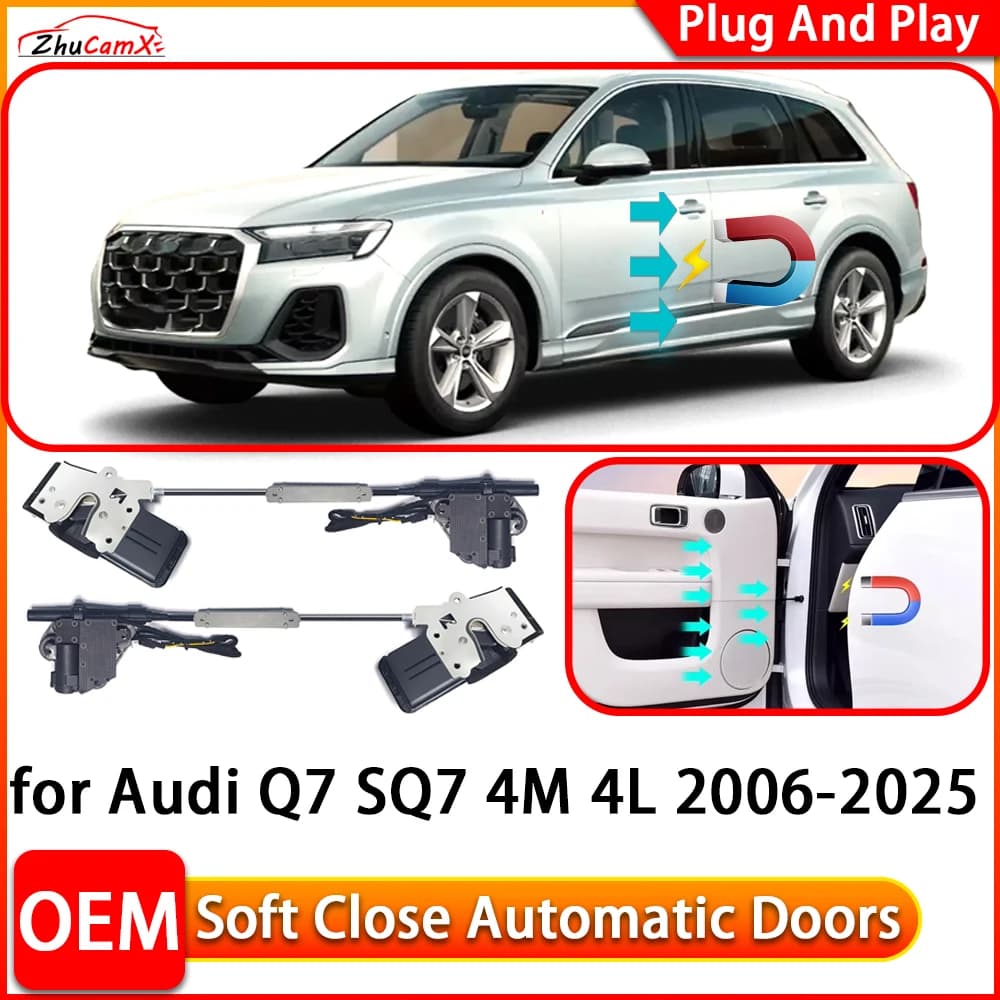 ZhuCamX per Audi Q7 SQ7 4M 4L 2006-2025 Auto Elettrica Automatica Soft Close Porta Chiudiporta Alimentazione Chiusura Porta Comfort Sistema di Chiusura