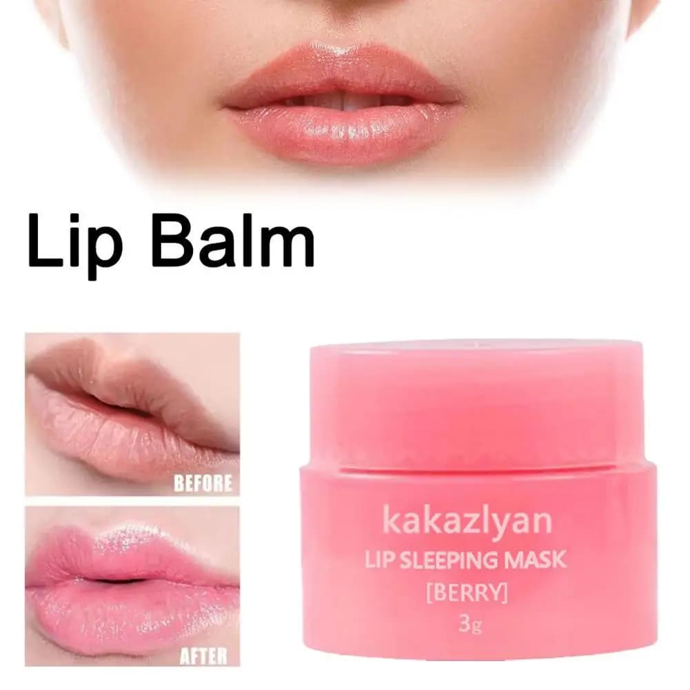 Confezione da 1 balsamo per labbra alla fragola maschera per labbra gelatinosa idratante anti-screpolature sbiadisce le linee delle labbra rossetti nutrienti base per la cura della pelle delle labbra