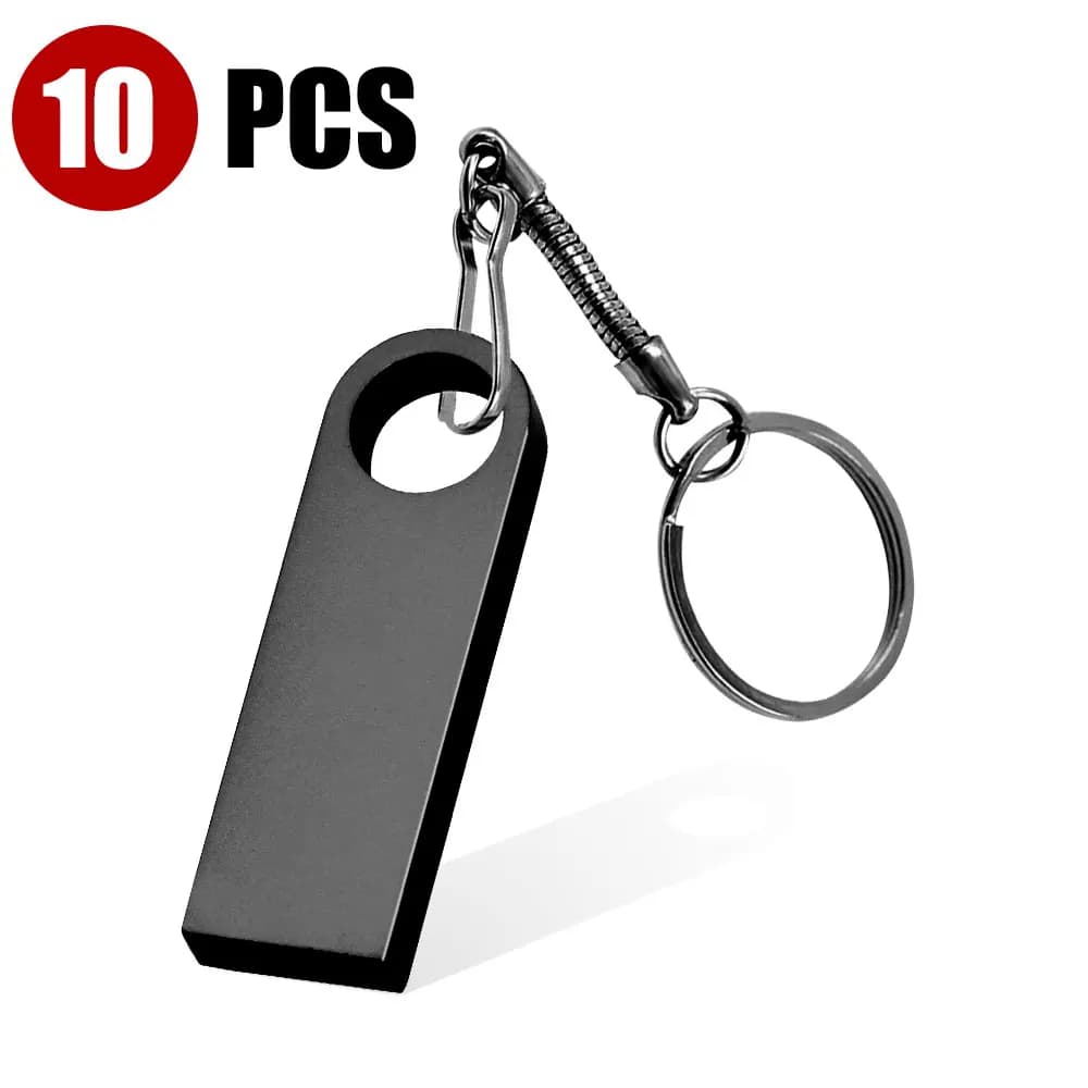 10 Pz/lotto Logo Libero metallo USB Flash Drive 64GB 32GB 8GB 4GB 2GB 1GB di memoria Flash Usb Stick pen drive 128mb 512mb PenDrive 2.0