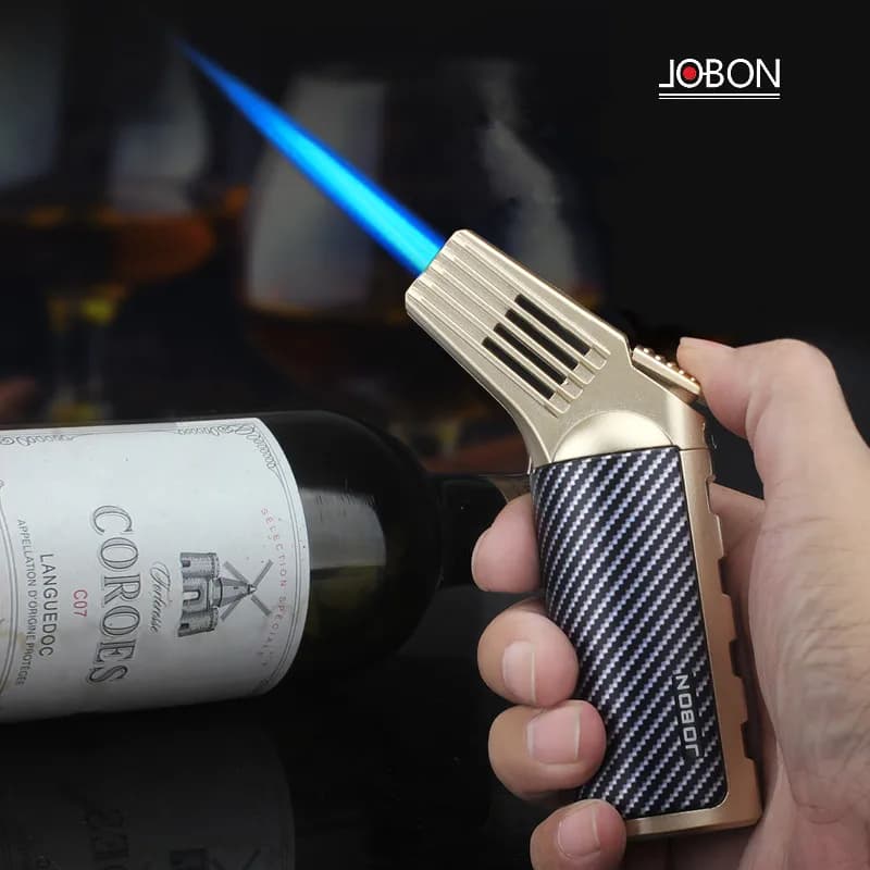 JOBON Windproof Torch Flame Inflatable High Temperature Direct Gas Igniter Moxibustion and Cigar Lighter