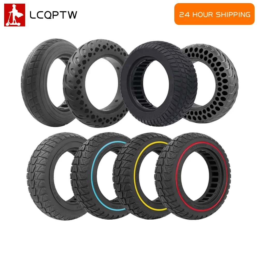Pneumatico Solido in Gomma 10 Pollici 10x2.0 per Xiaomi M365 Pro Pro2 1S Mi3, Gomma Tubeless per Ruota Anteriore e Posteriore, Accessori per Monopattino Elettrico