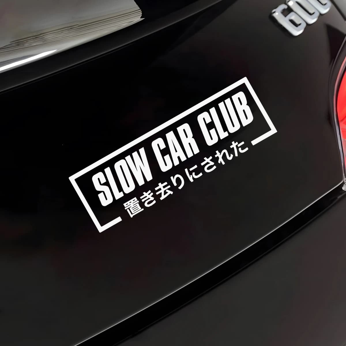 JDM Slow Car Club Reflective Waterproof Vinyl Stickers Decals For Motorcycle Car Fuel Tank Helmet Custom Decor