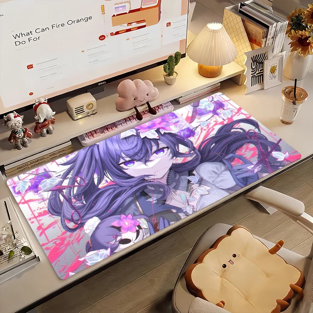 Game PJSK A-Asahina M-MafuyuS Tappetino per mouse in gomma antiscivolo Gamer Balance Computer Mat Decoracion Deskmat Laptop Office Large