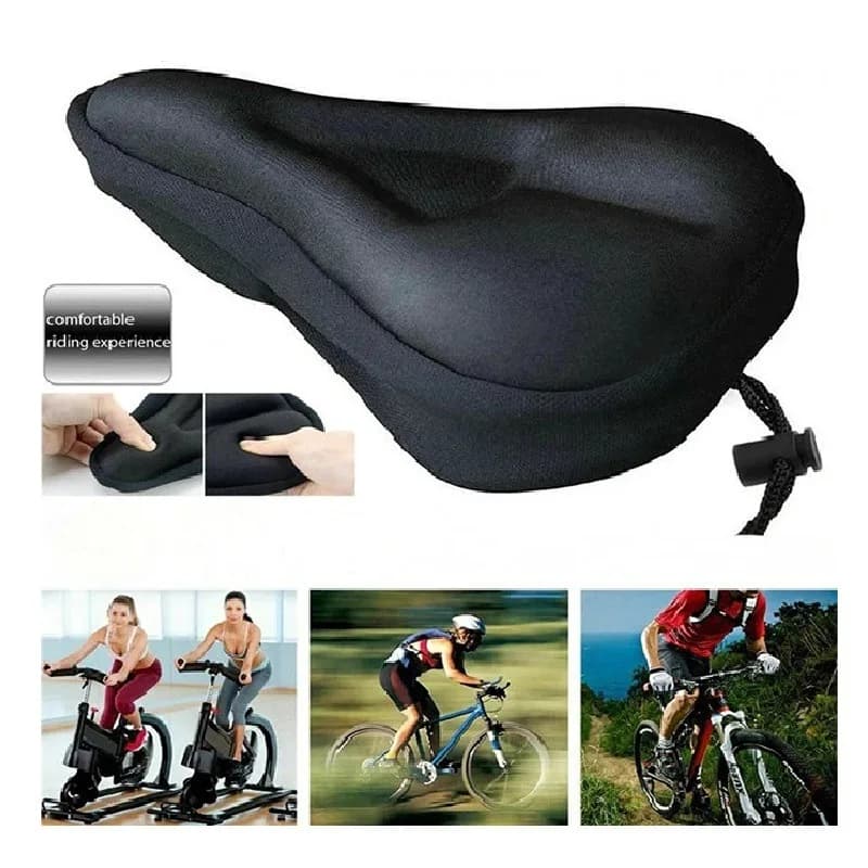 Soft Thickened Bicycle Seat Breathable Bicycle Saddle Seat Cover Comfortable Seat Mountain Bike Cycling Pad Cushion Cove