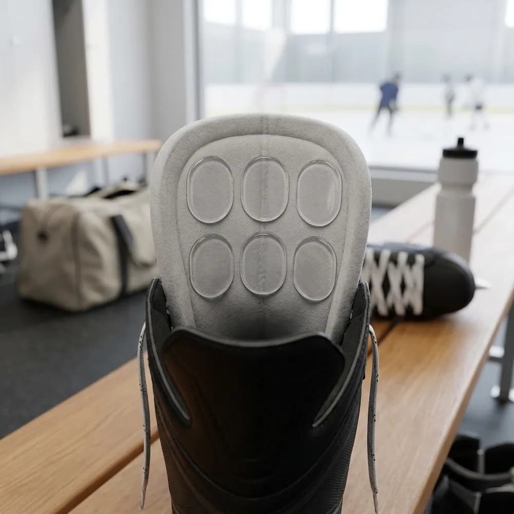 Reusable Gel Heel Pads for Skating Shoes Transparent Oval Design Shock Absorbing Comfort for Ice Skates Roller Skates