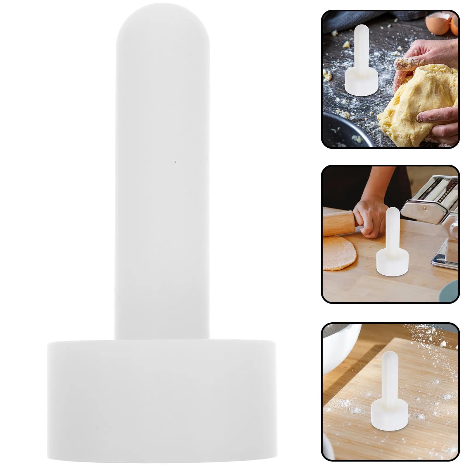 Pressino per Crostata in Silicone, Pressa per Crostata Francese, Stampo da Cucina Multifunzionale, Pressa per Impasto, Macchina per Coni Waffle, Cono per Gelato