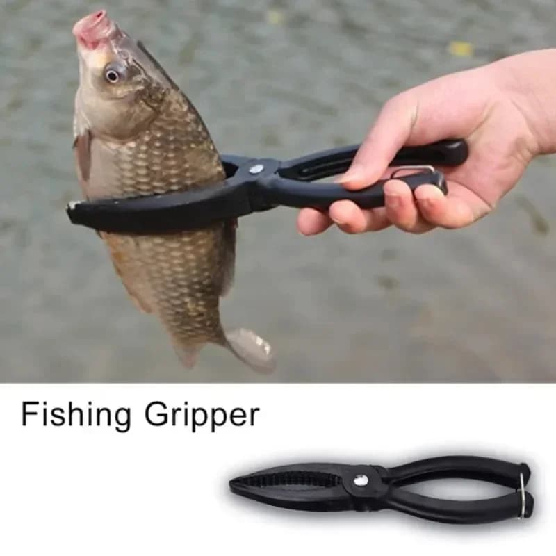 Dispositivo di controllo del pesce all'aperto Morsetto in plastica Strumento di presa per labbra da pesca Controller Richiamo Morsetto per pesce Kit di forniture per pinza antiscivolo