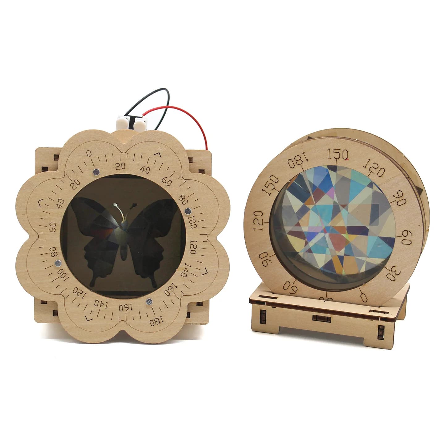 Kit Scientifico Fai-da-Te per Esperimenti con Dischi Polarizzatori Colorati a Forma di Farfalla, Basato sul Principio di Polarizzazione, Strumento Didattico Creativo