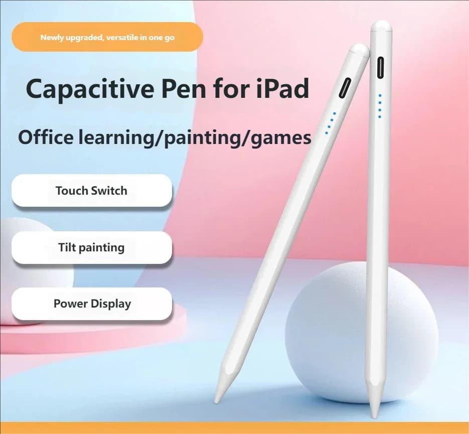 Penna capacitiva per tablet iPad con touch screen, stilo con ricarica magnetica speciale, penna da disegno anti-tocco accidentale