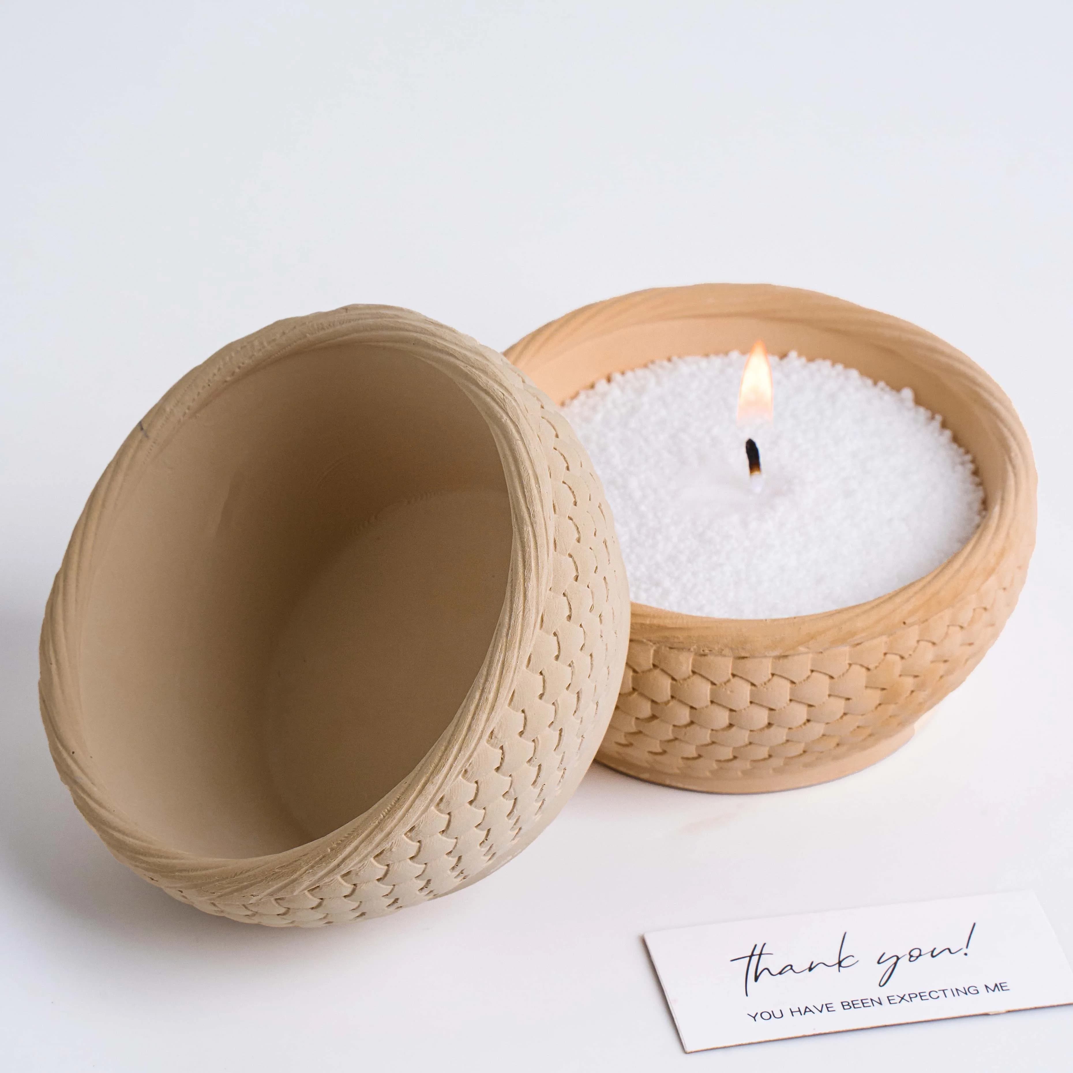 Candle Bowl Silicone Mold DIY Handmade Round Texture Cement Plaster Flowerpot Jewelry Storage Box Resin Mold Home Decor Supplies