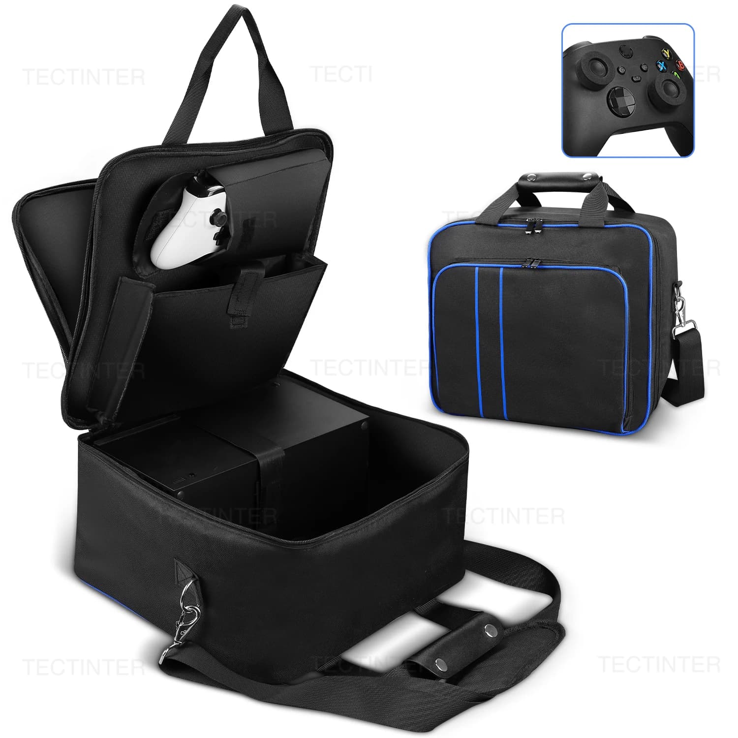 Custodia da trasporto Custodia per console di gioco Xbox Series X/S Custodia protettiva rigida da viaggio EVA per accessori Xbox Series X/S