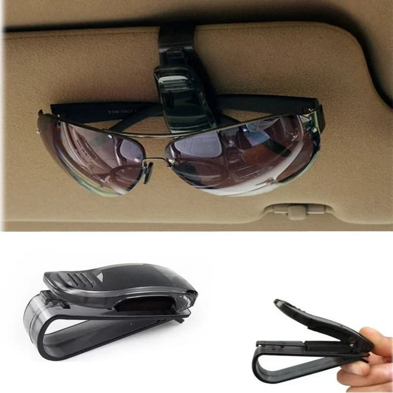 2 pezzi visiera parasole universale per auto occhiali da sole porta biglietti per ricevute porta carte di credito accessori per auto per veicoli