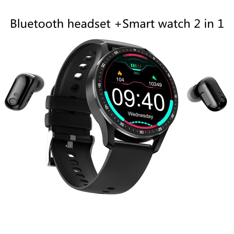 Originale nuovo Smart Watch TWS auricolare Bluetooth 2 in 1 uomo sport Fitness Tracker IP67 impermeabile donne cardiofrequenzimetro salute Monitor